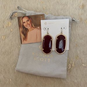 Kendra Scott Burgundy Danielle Earrings
